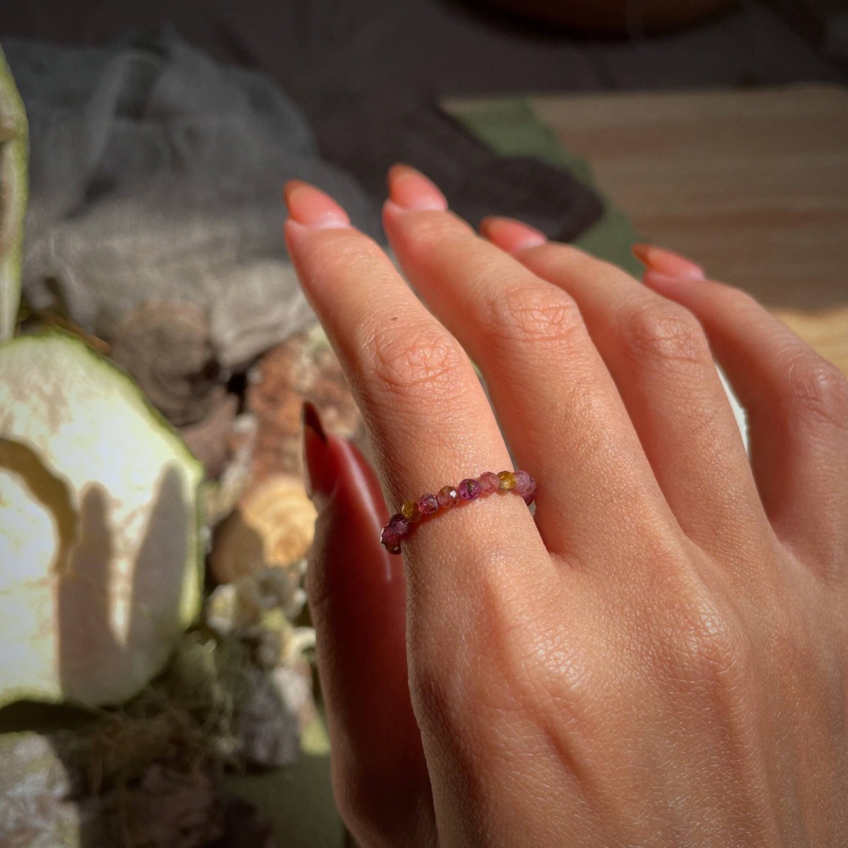 Nhẫn Spinel Đa Sắc 3ly