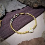 Zircon Vàng 3ly - Charm Cúc