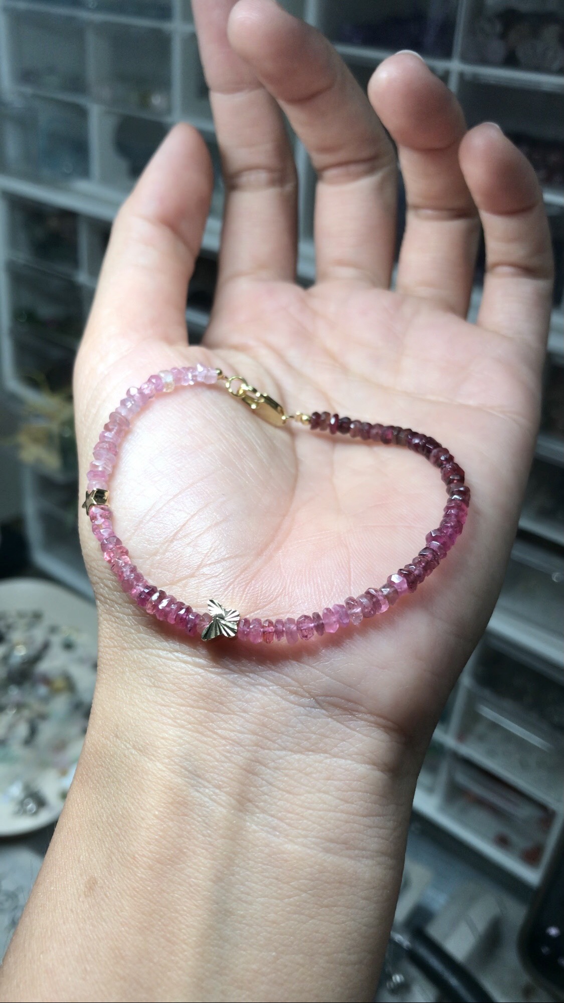 Tourmaline Hồng Chạy Màu 3.5ly