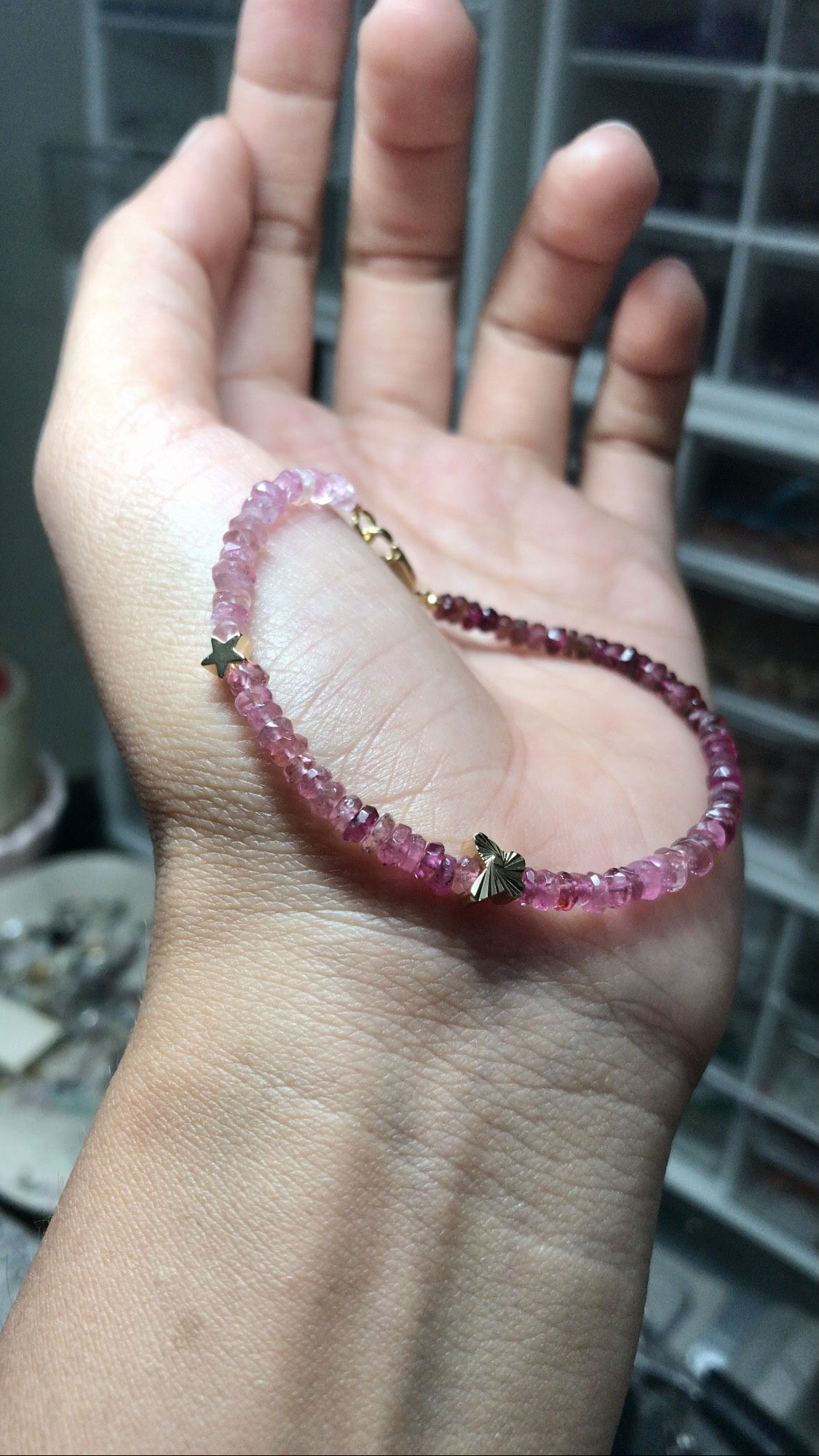 Tourmaline Hồng Chạy Màu 3.5ly