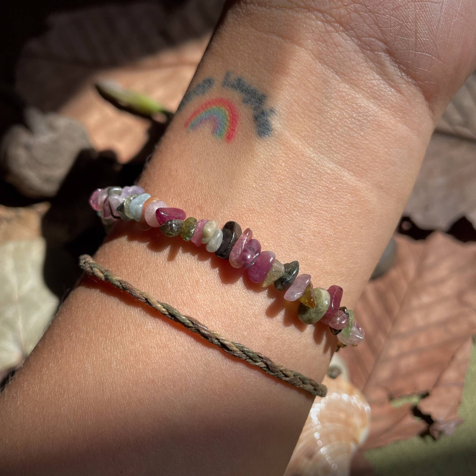 Tourmaline Vụn Đa Sắc