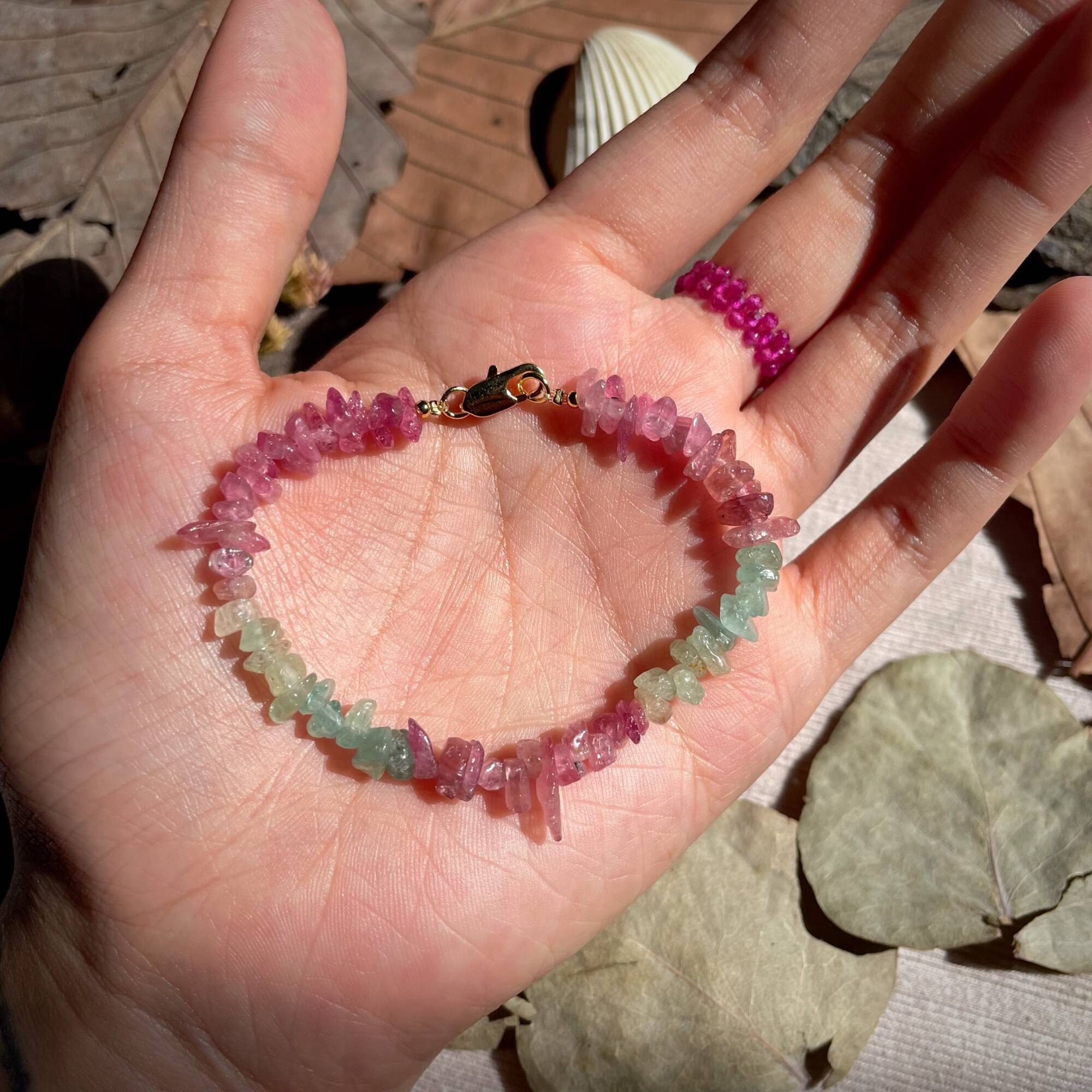 Tourmaline Vụn Hồng - Biển