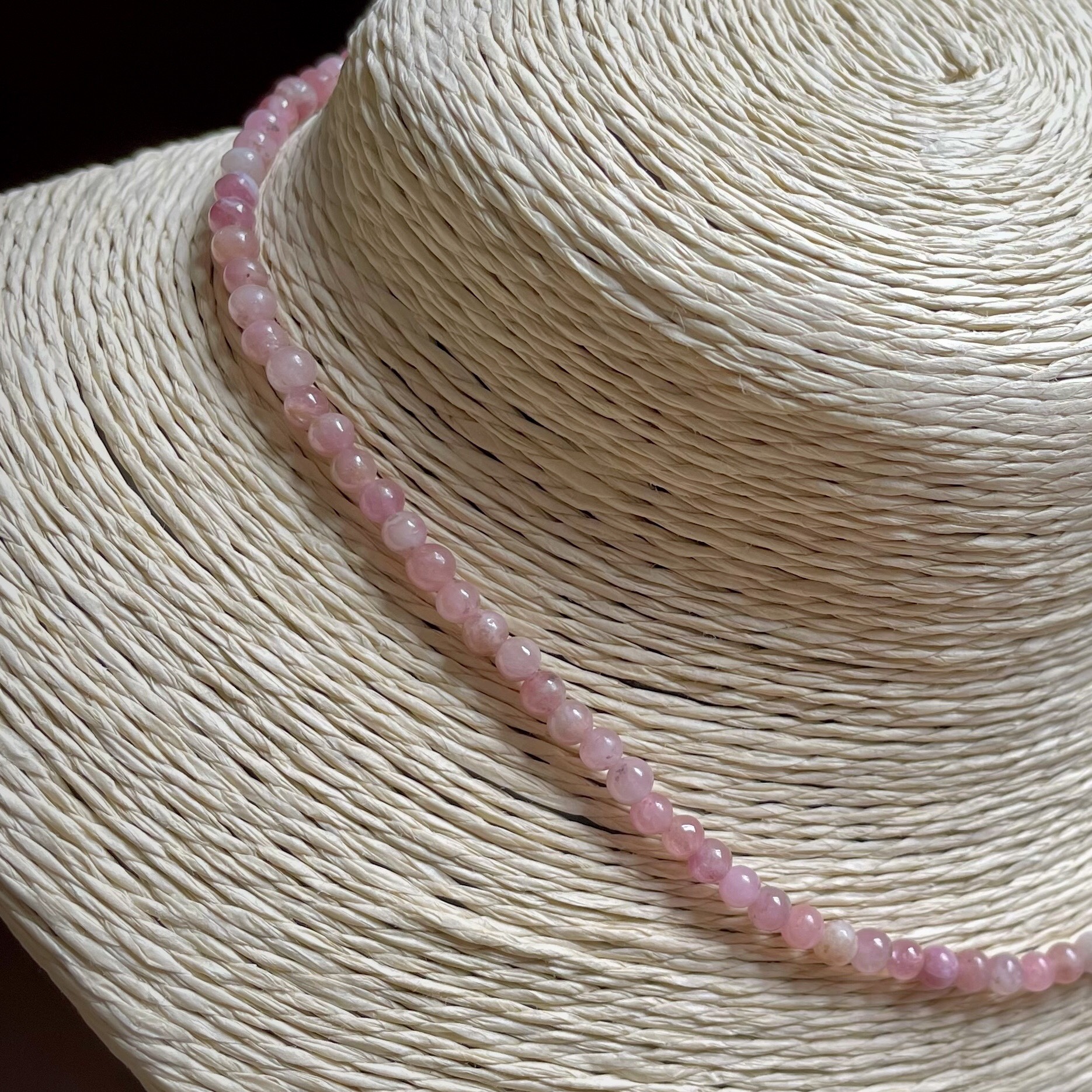 Choker Tourmaline 3-4ly - Pink