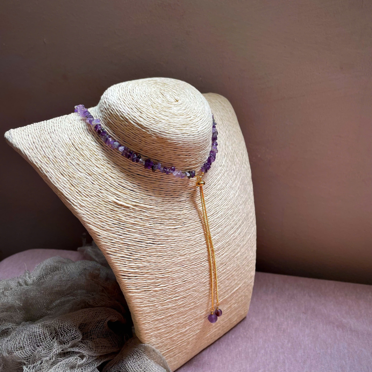 Cổ - Peridot/Amethyst/Rose