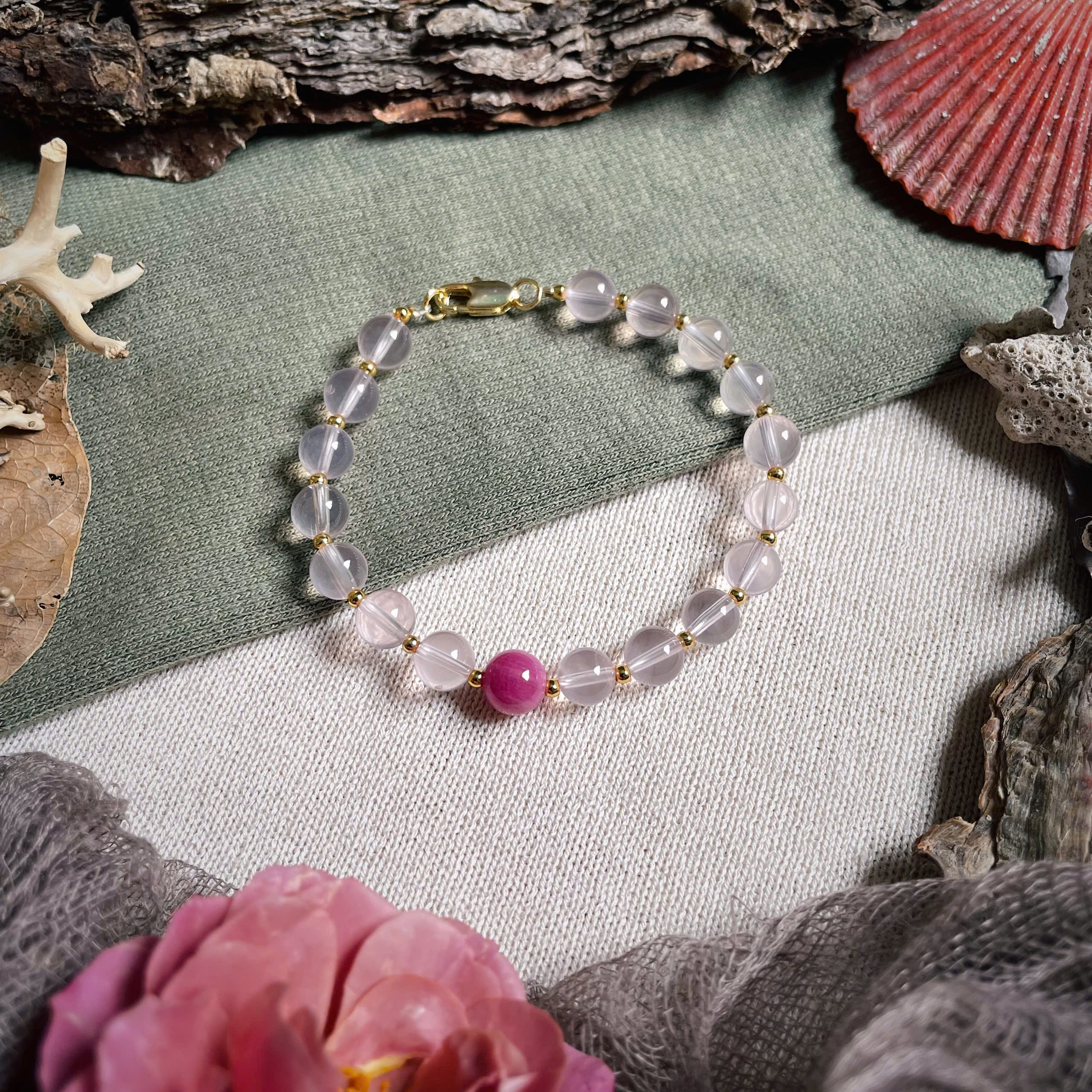 Thạch Anh Hồng 6ly - ruby