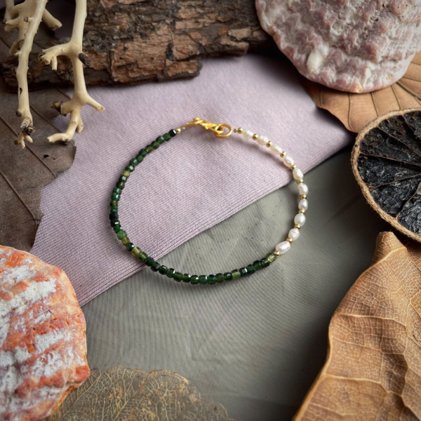 Green Tourmaline 2.5ly - Pearl